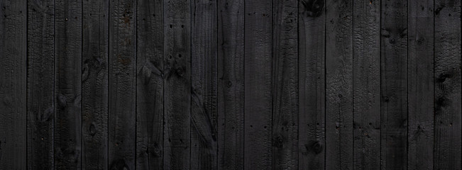 Black wood texture background coming from natural tree. Old wooden panels that are empty and beautiful patterns.
