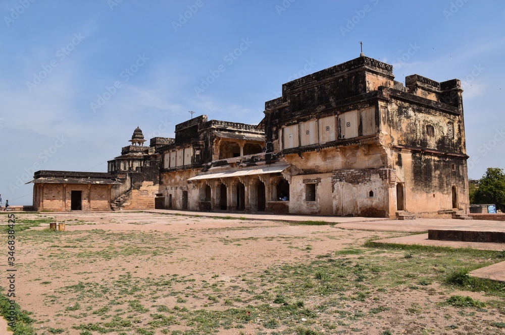 Gwalior, Madhya Pradesh/India : March 15, 2020 - Karan Palace in 'Gwalior Fort'