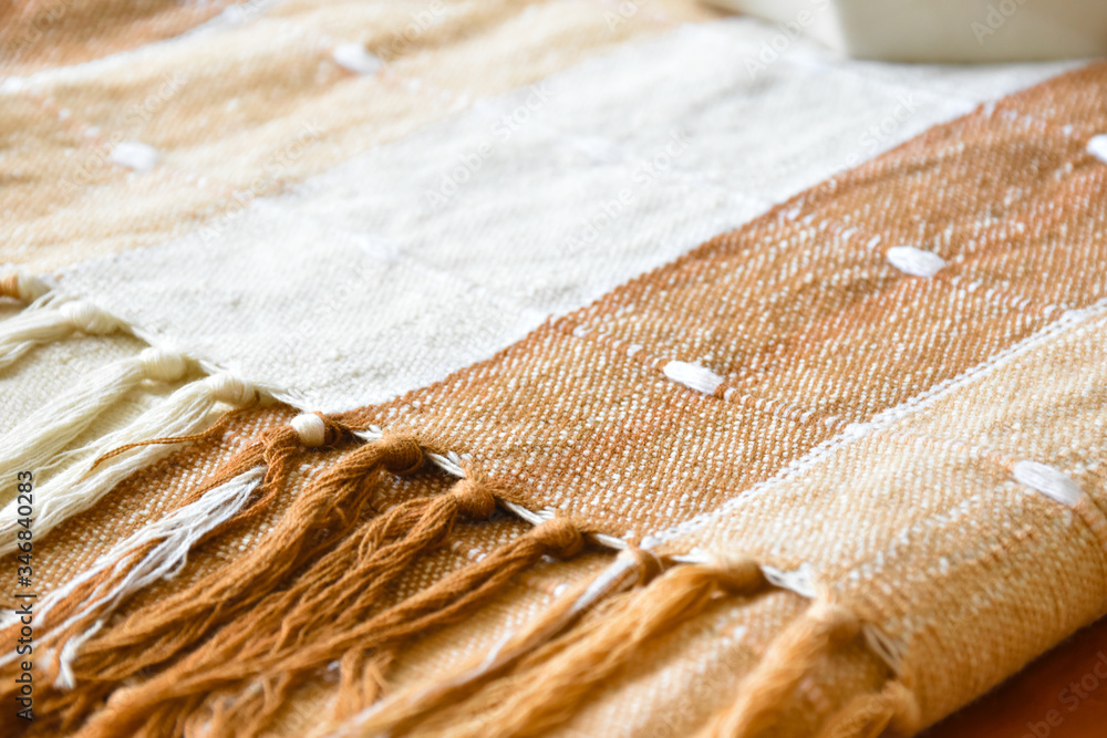 Tableclothes pattern with blurred background, the patterns of them are made off cotton in Nan province, Thailand, Lai Nam Lhai. Tableclothes pattern with blurred background, the patterns of them are made off cotton in Nan province, Thailand, Lai Nam Lhai.