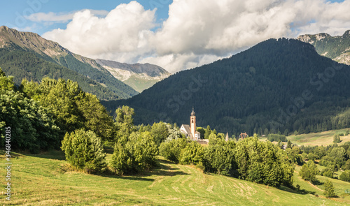 Fiemme Valley (Val di Fiemme) in Trentino Alto Adige, Trento Province. Summer landscape