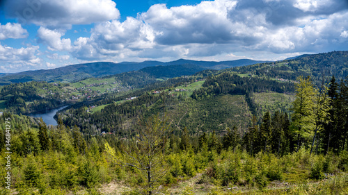 Fototapeta Naklejka Na Ścianę i Meble -  Widok, Beskid Śląski, Polska