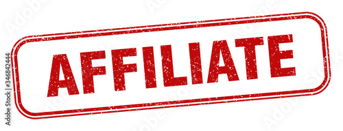 affiliate stamp. affiliate square grunge sign. label