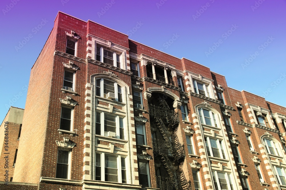 Fototapeta premium Upper West Side, NYC. Filtered image style.