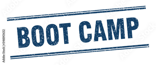 boot camp stamp. boot camp label. square grunge sign