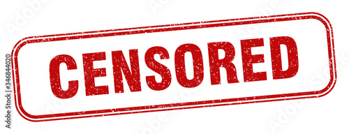 censored stamp. censored square grunge sign. label