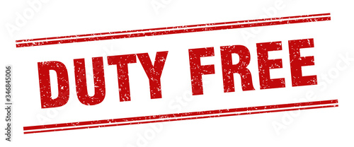 duty free stamp. duty free label. square grunge sign