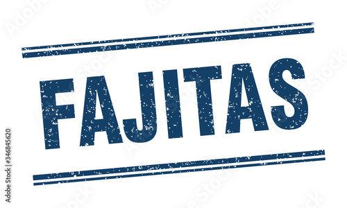 fajitas stamp. fajitas label. square grunge sign