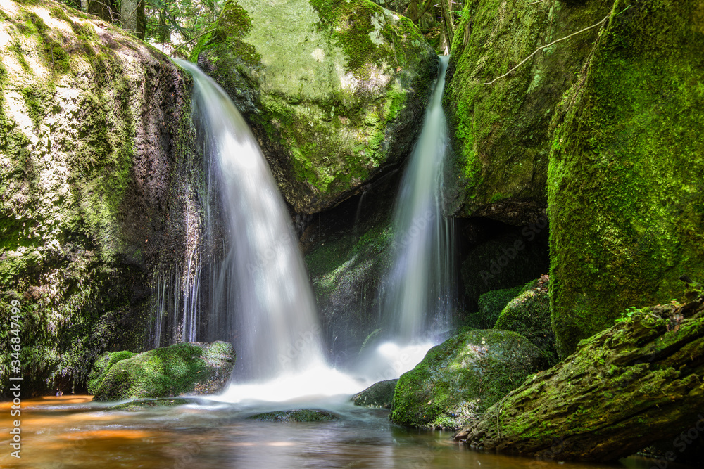 Waterfalls and Cascades in the Ysperklamm in Yspertal Lower Austria