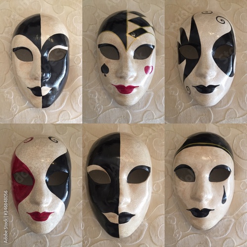 Artistic face masks
