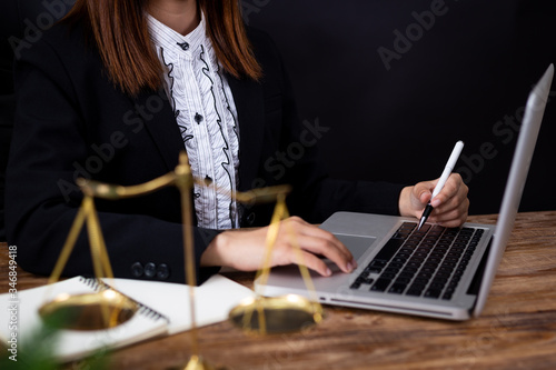 Lawyer office. Legal law, advice and justice concept.