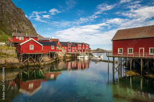 I tradizionali rorbuer di Å, Isole Lofoten, Lofoten Norvegia