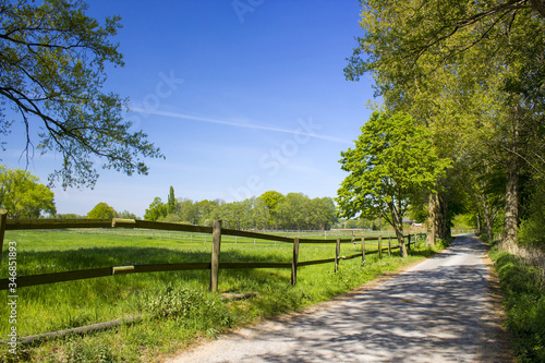 Bild auf Leinwand German countryside landscape, Lower Rhine Region