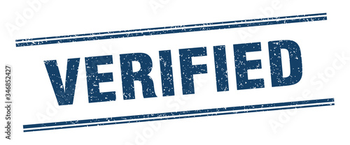 verified stamp. verified label. square grunge sign