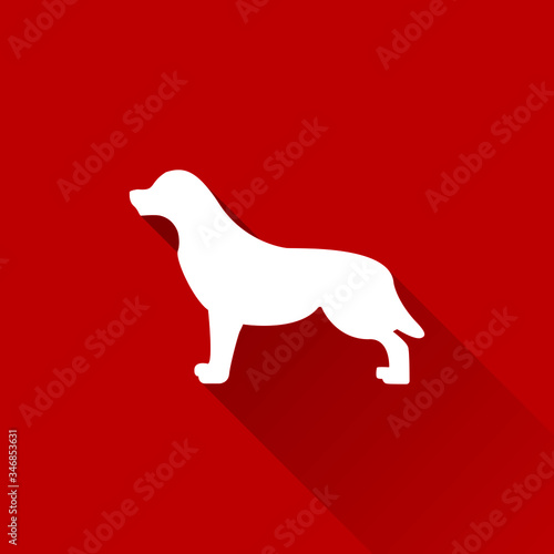 silueta de perro