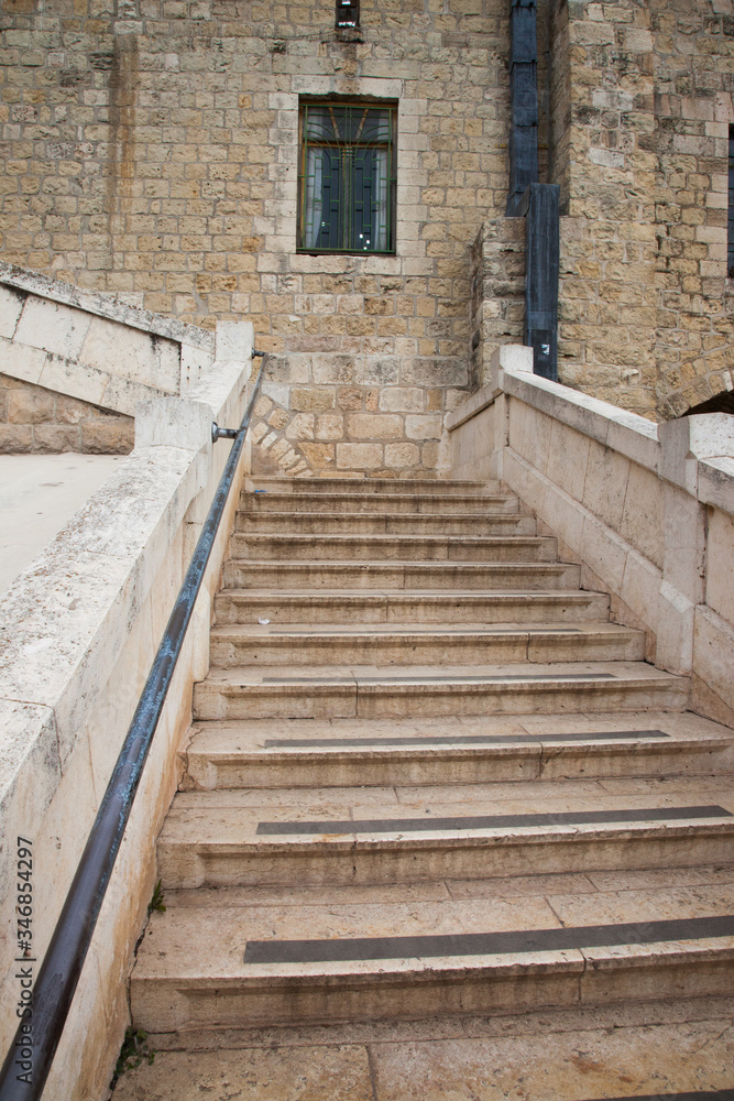 stairs from the Cave of the Patriarchs