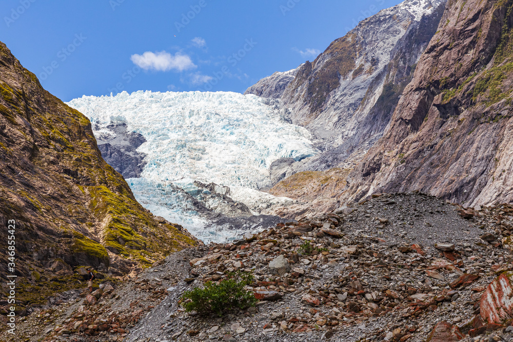 Franz Joseph Glacier. Ice mountain. South Island, New Zealand Franz Joseph Glacier. Ice mountain. South Island, New Zealand