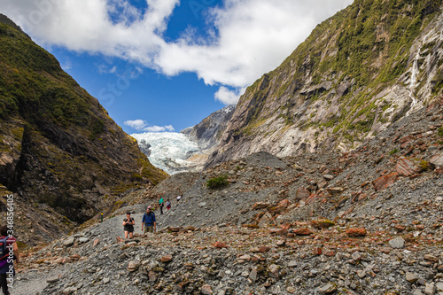 Franz Joseph Glacier track. South Island, New Zealand