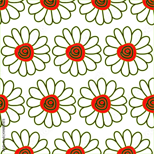 seamless pattern with flowers © Thanyaporn