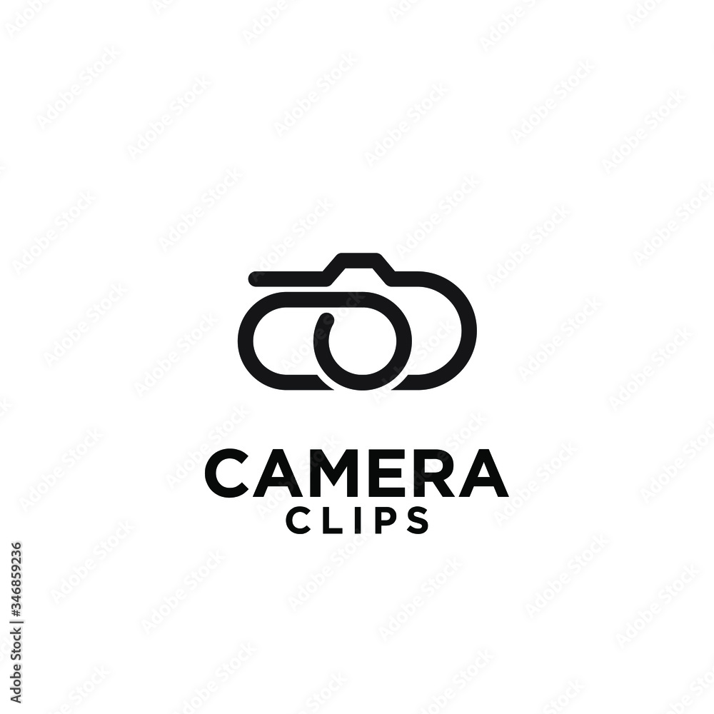 simple camera clip logo icon design variations simple camera clip logo icon design variations