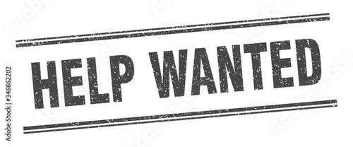 help wanted stamp. help wanted label. square grunge sign