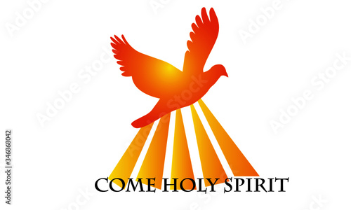 Pentecost Sunday Special, Typography for print or use as poster, card, flyer or T Shirt 