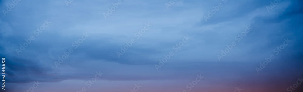 Dramatic blue clouds in the sky Dramatic blue clouds in the sky