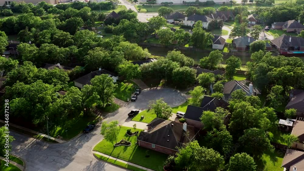 Late Afternoon in a Residential Neighborhood, Bryan, Texas, USA Late Afternoon in a Residential Neighborhood, Bryan, Texas, USA