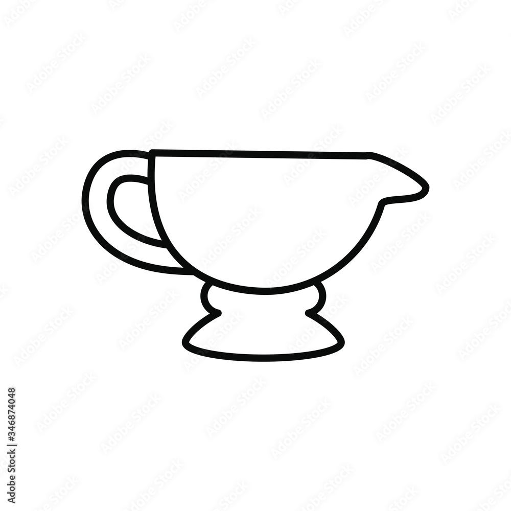 EID mubarak concept, arabic tea cup icon, line style EID mubarak concept, arabic tea cup icon, line style