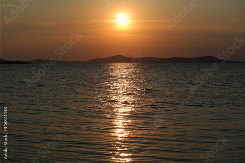 sunset in the sky ayvalık turkey