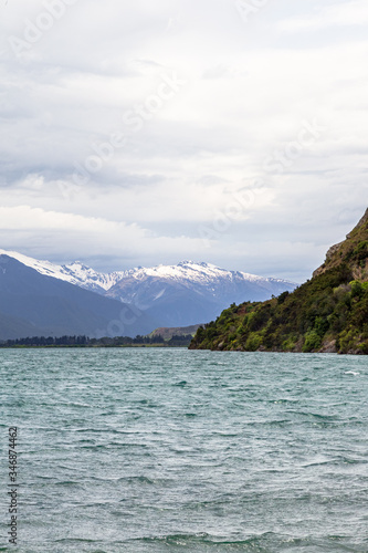 Landscapes of South Island  Wanaka lake. New Zealand