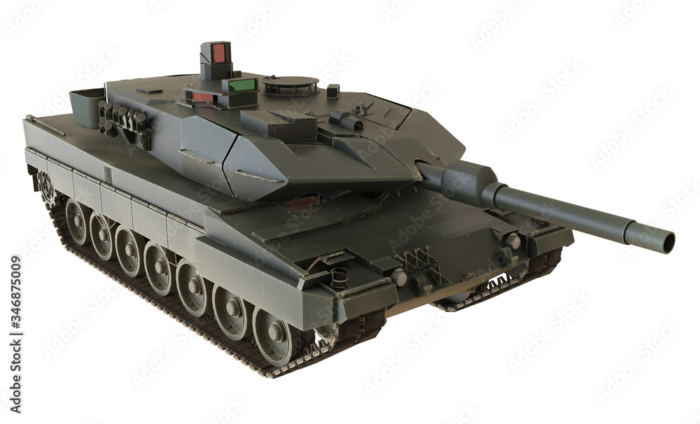 Military Tank isolated on white background – 3D Render Military Tank isolated on white background – 3D Render