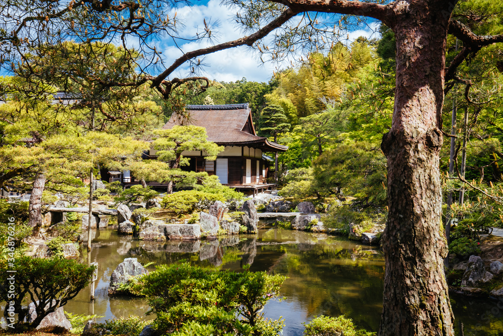 Silver Pavillion Ginkakuji Temple Kyoto Japan Silver Pavillion Ginkakuji Temple Kyoto Japan