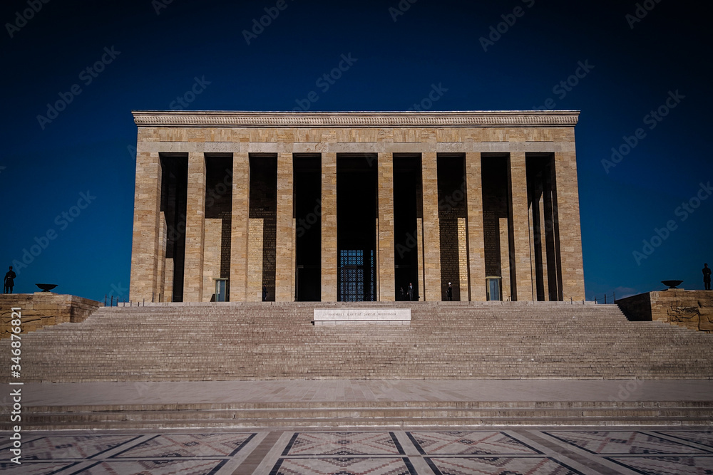 Fototapeta premium Anitkabir - Mausoleum of Ataturk. - Ankara Turkey