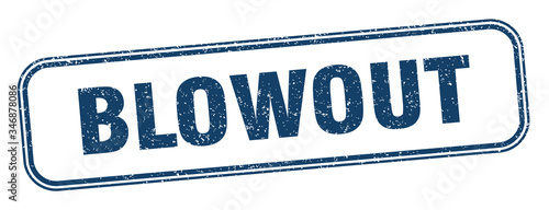 blowout stamp. blowout square grunge sign. label
