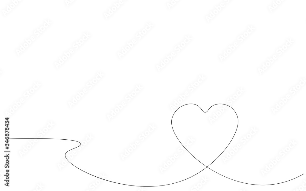 Heart background valentine day design, vector illustration