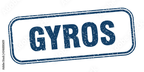 gyros stamp. gyros square grunge sign. label