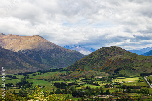 Mountainous areas of the South Island. Queenstown area. New Zealand
