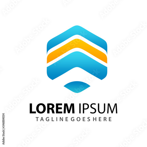 Free Download Awesome Abstract Gradient Hexagon Business Company Modern Logo Design Template Premium Vector - GFXLoad
