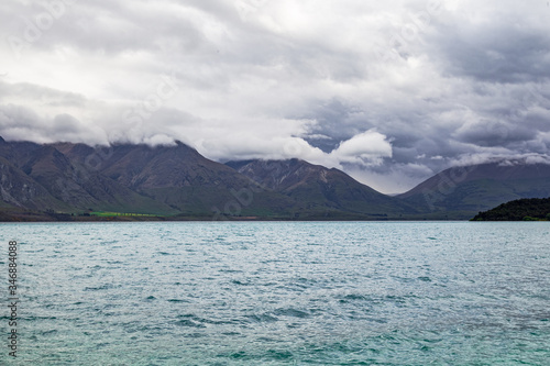 Near Queenstown. Wakatipu lake, New Zealand