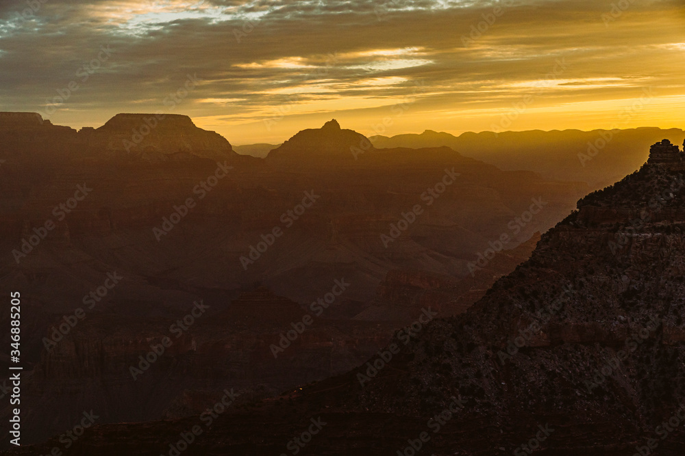 Sonnenaufgang am Grand Canyon Sonnenuntergang