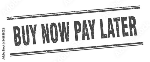 buy now pay later stamp. buy now pay later label. square grunge sign