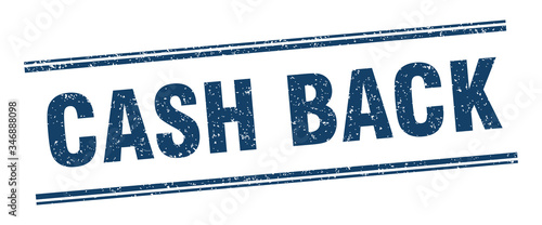cash back stamp. cash back label. square grunge sign
