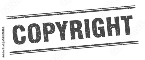 copyright stamp. copyright label. square grunge sign