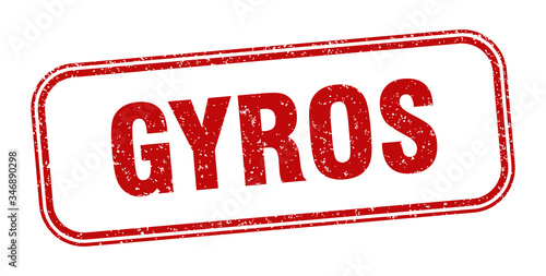 gyros stamp. gyros square grunge sign. label