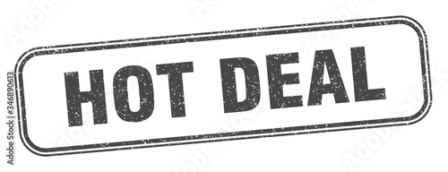 hot deal stamp. hot deal square grunge sign. label