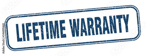 lifetime warranty stamp. lifetime warranty square grunge sign. label