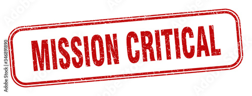 mission critical stamp. mission critical square grunge sign. label
