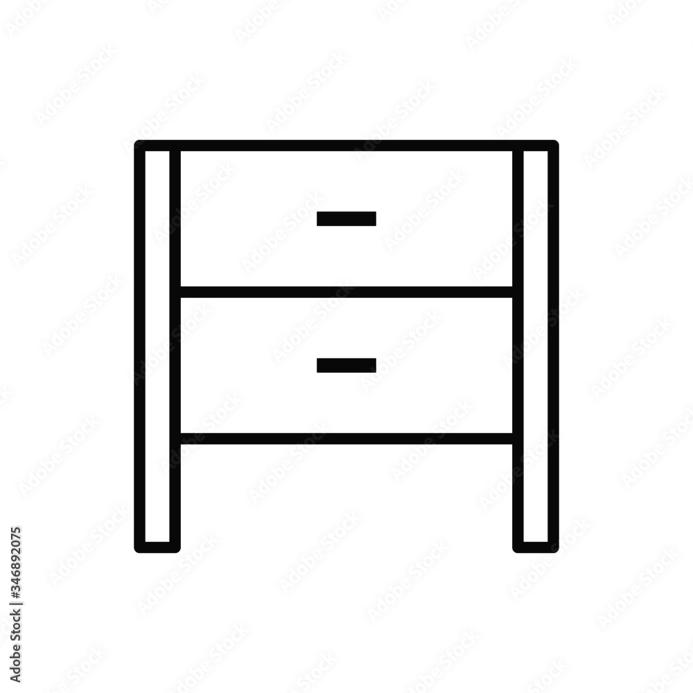 vector illustration of bedside icon vector illustration of bedside icon