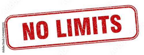 no limits stamp. no limits square grunge sign. label