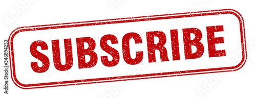 subscribe stamp. subscribe square grunge sign. label